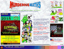 Tablet Screenshot of murderousmaths.co.uk